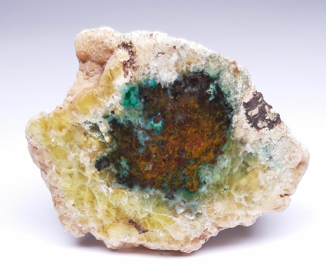 Native Copper Cuprite Prehnite & Chrysocolla