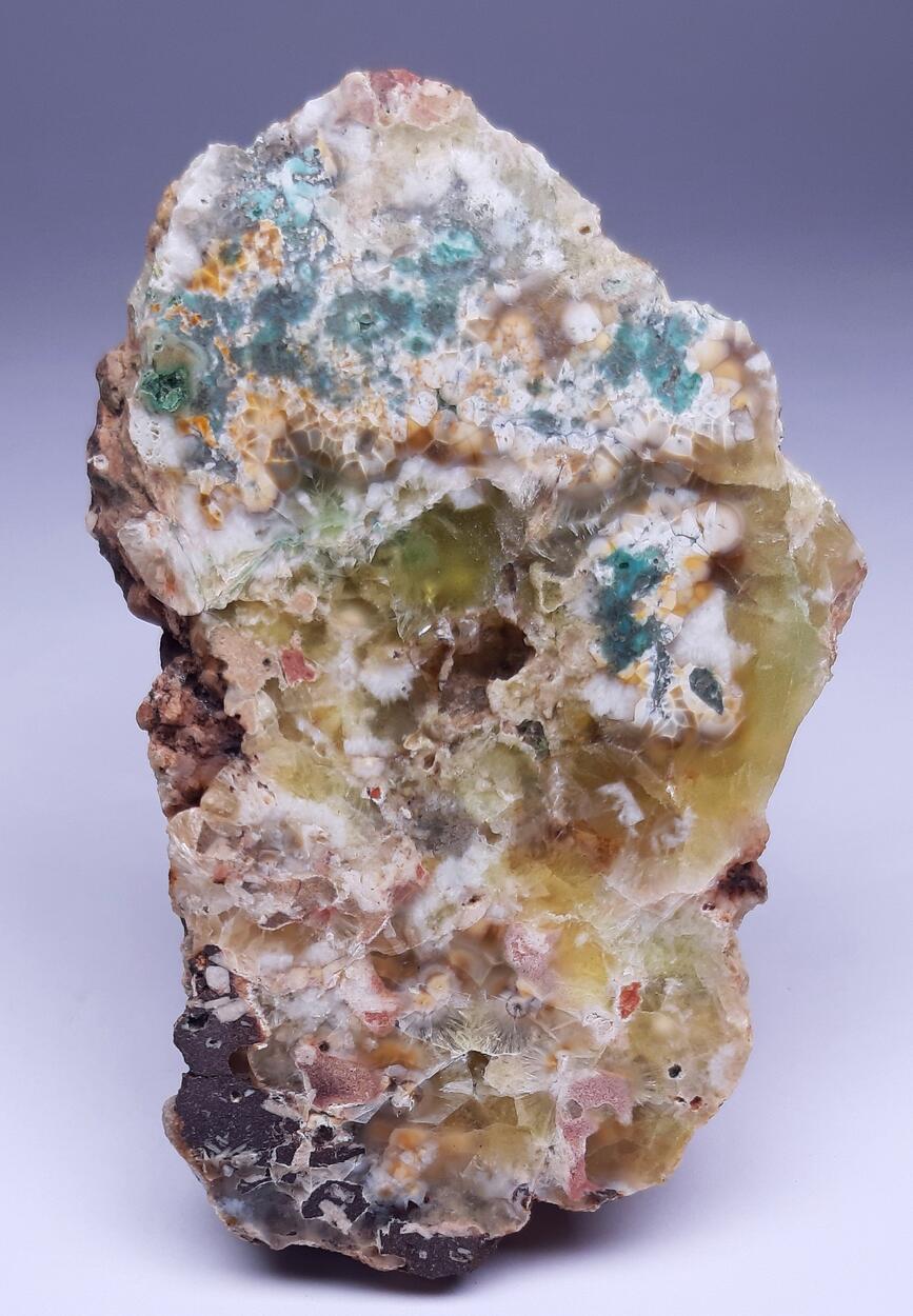 Native Copper Cuprite Prehnite & Chrysocolla
