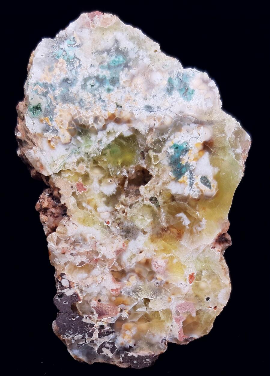 Native Copper Cuprite Prehnite & Chrysocolla