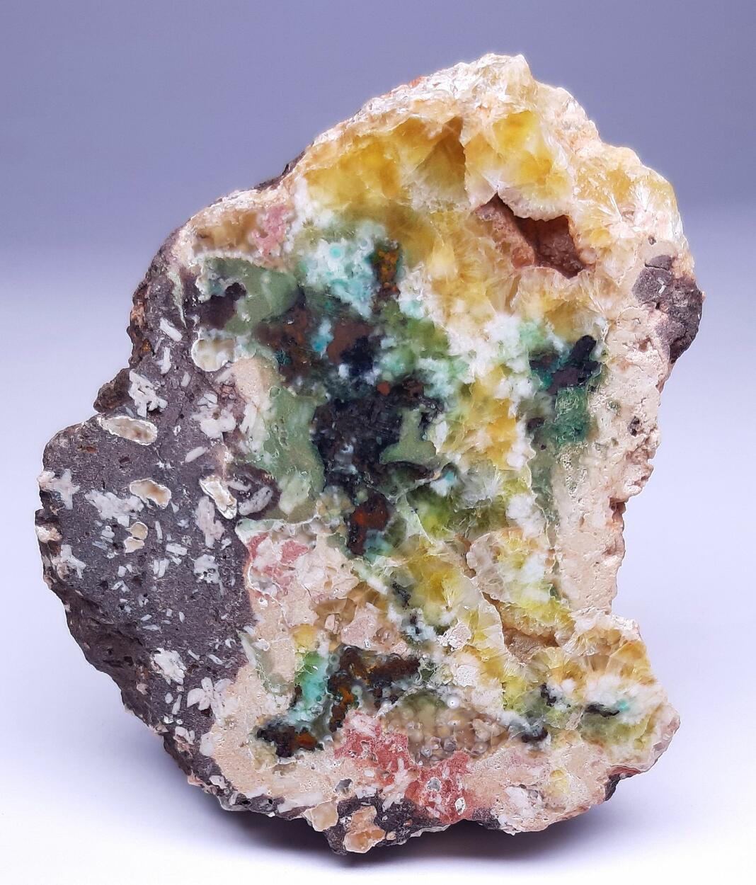 Copper & Cuprite & Prehnite & Chrysocolla