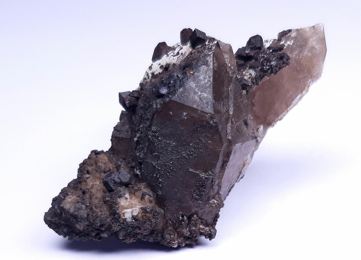 Bornite Pyrite & Smoky Quartz