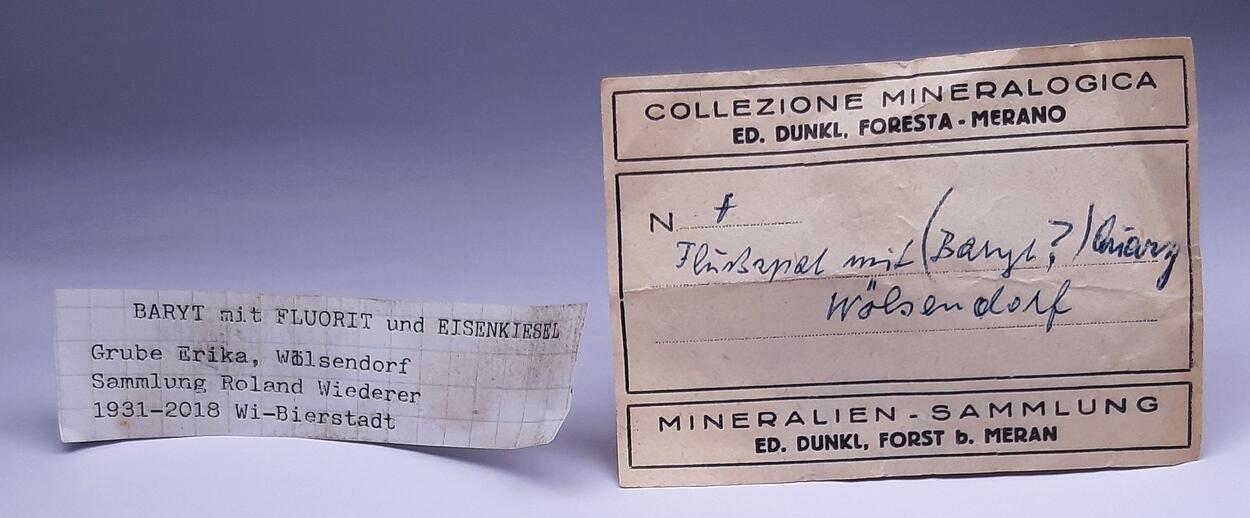 Baryte Fluorite & Eisenkiesel