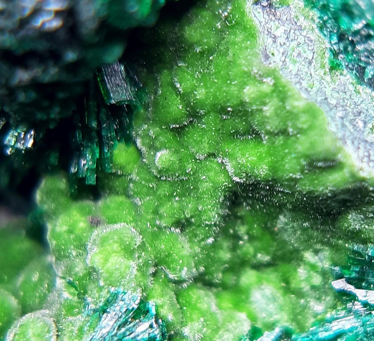 Olivenite Duftite & Malachite