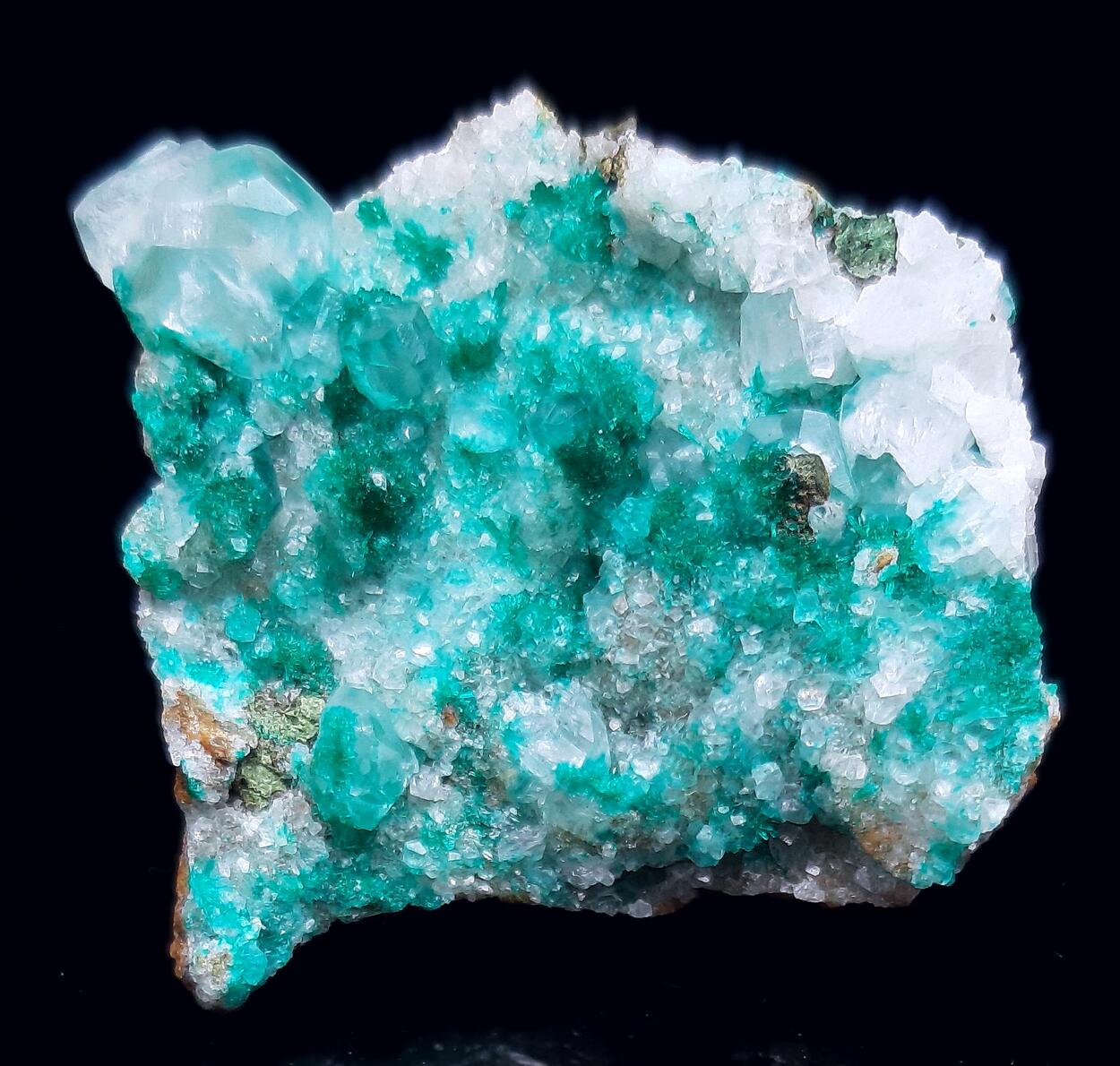 Dioptase & Calcite