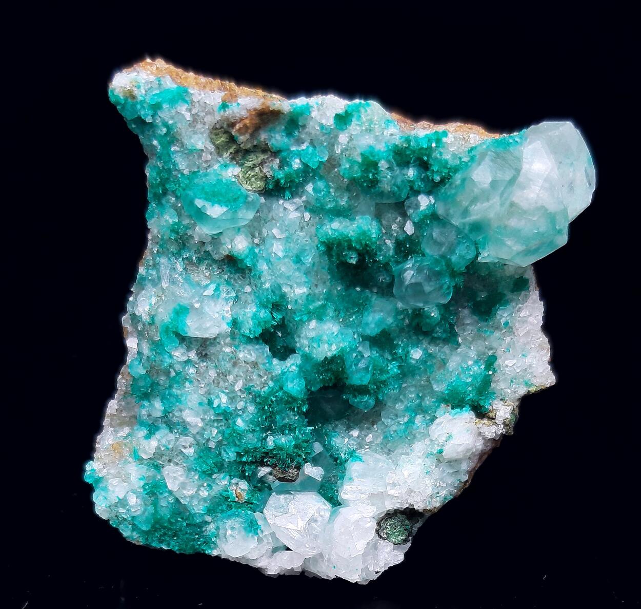 Dioptase & Calcite