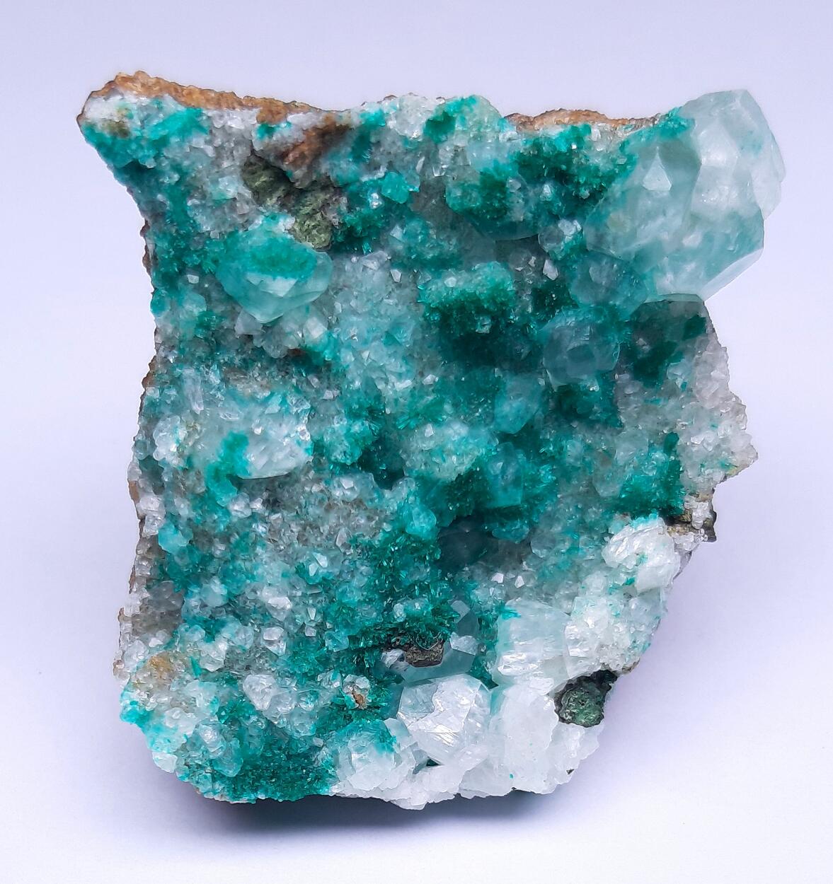 Dioptase & Calcite