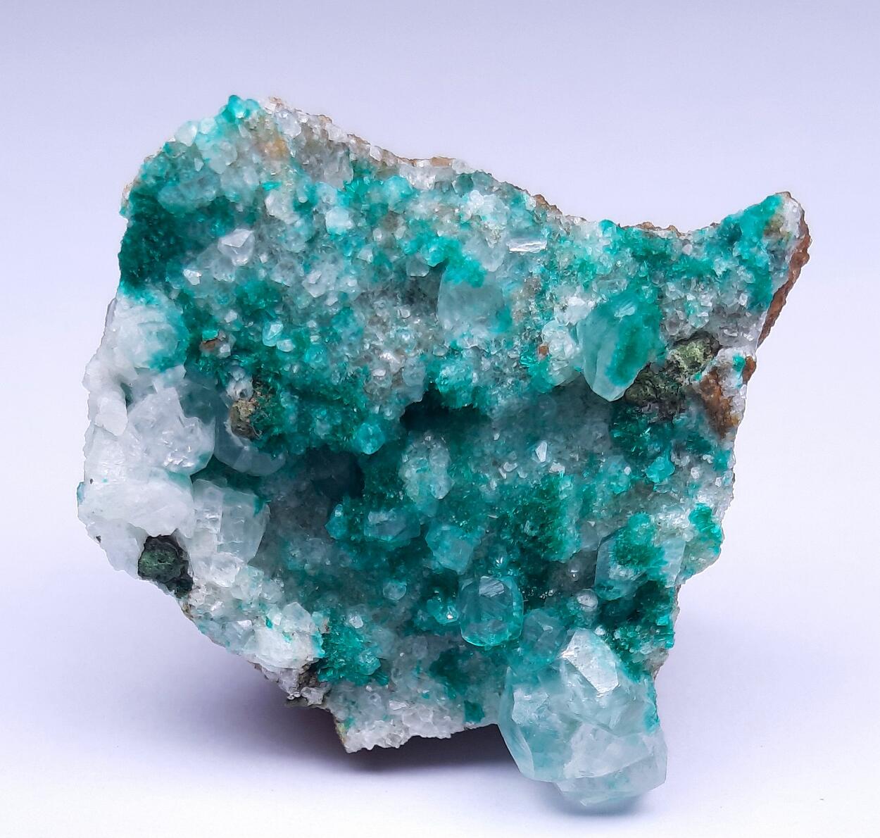 Dioptase & Calcite