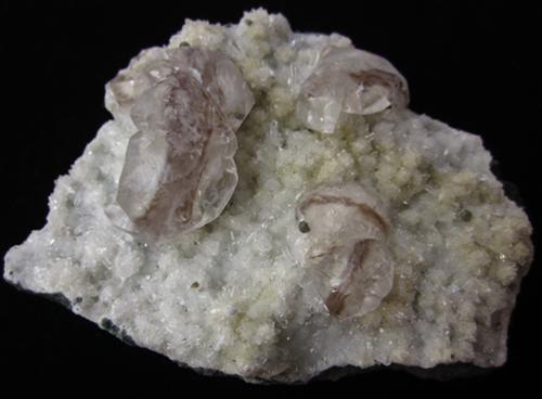 Calcite & Gyrolite With Quartz