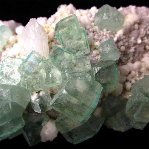 Apophyllite On Heulandite