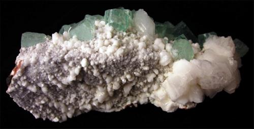 Apophyllite On Heulandite