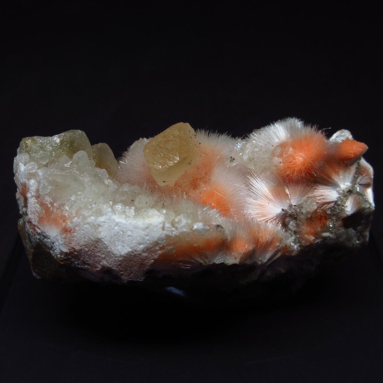 Mesolite With Calcite