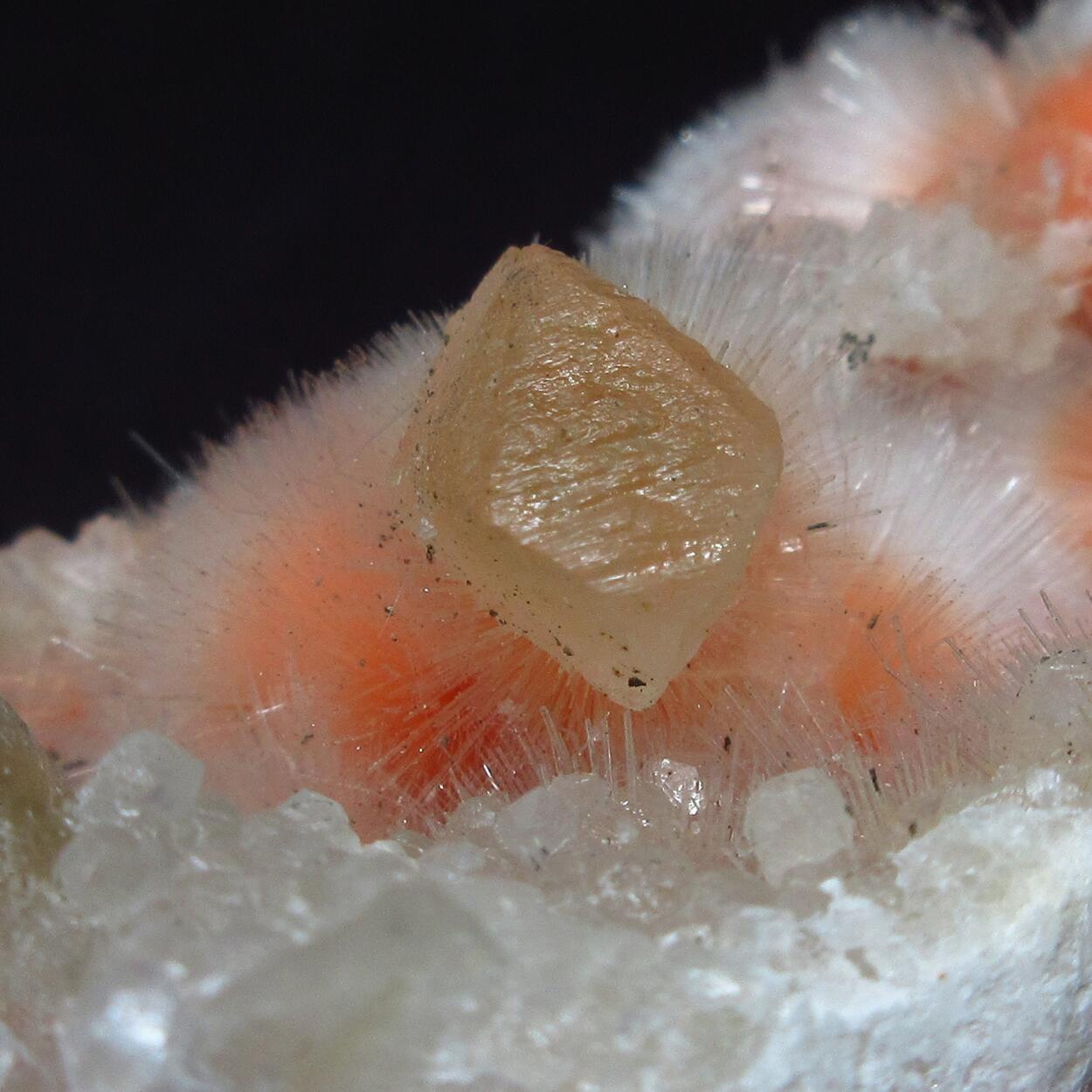 Mesolite With Calcite