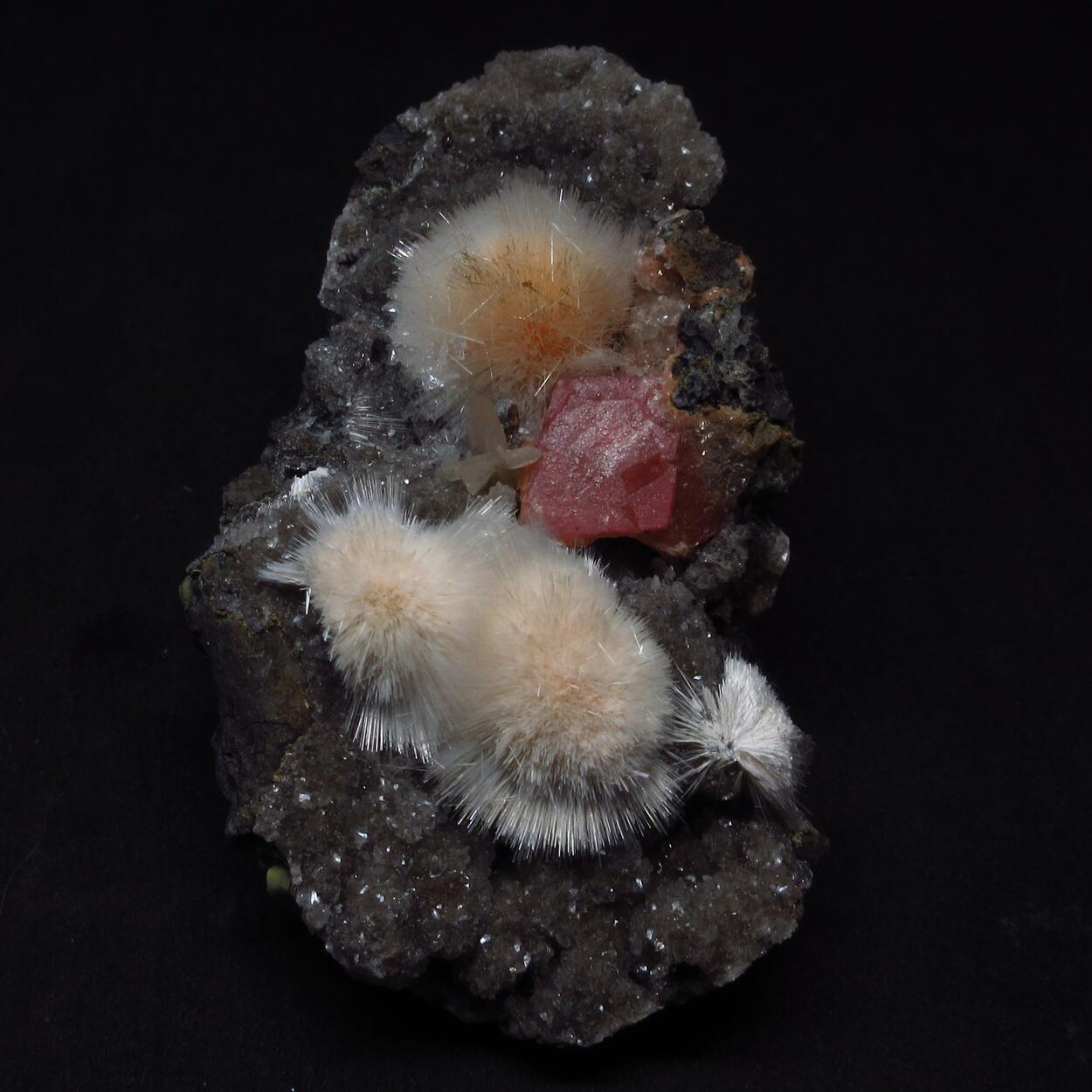 Mesolite With Calcite