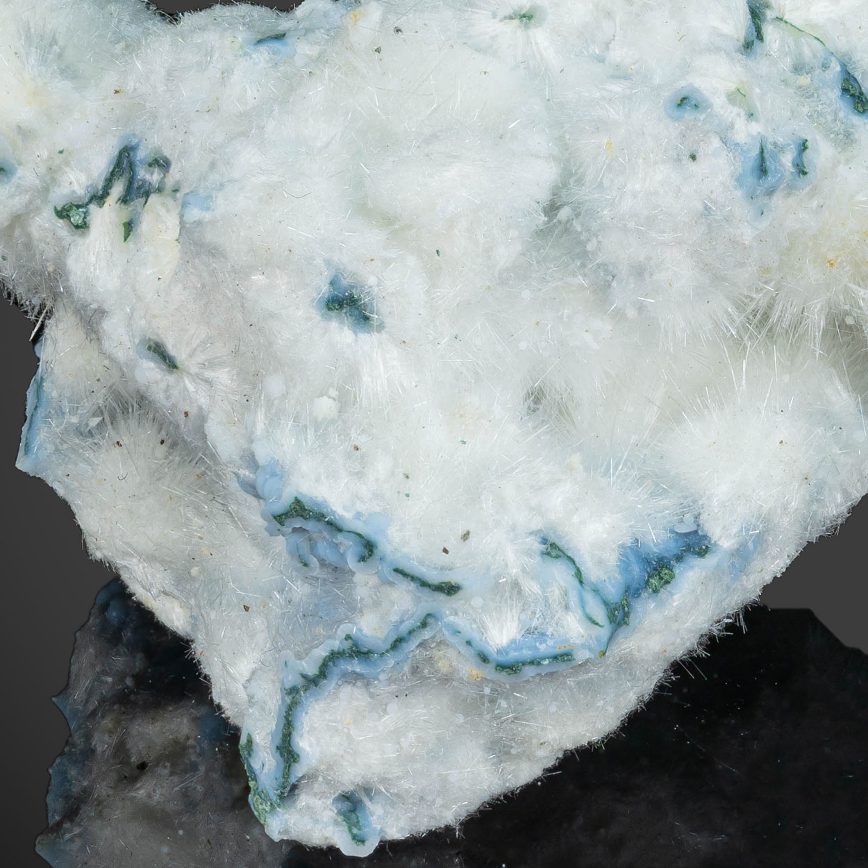 Okenite On Chalcedony