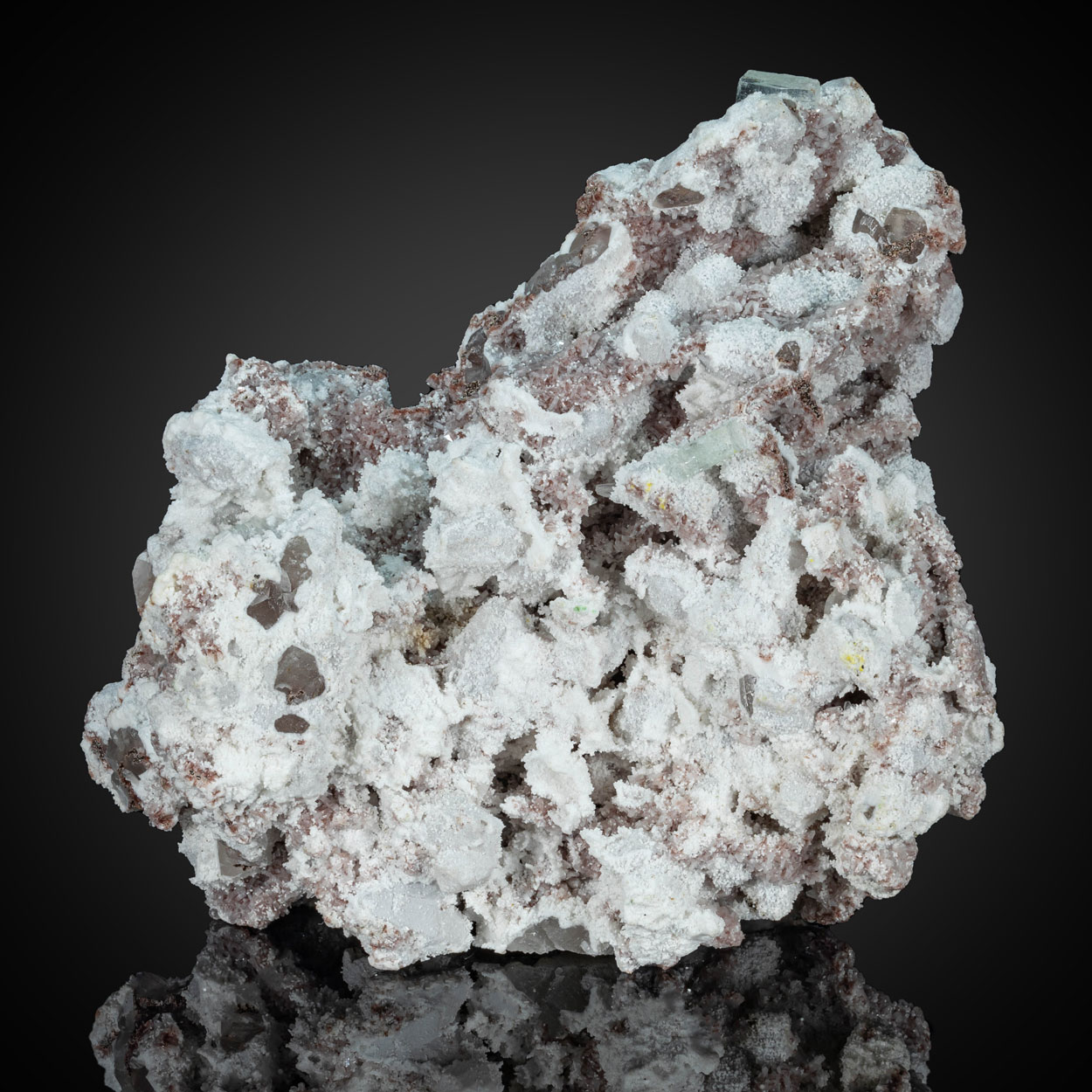 Apophyllite & Mordenite On Calcite