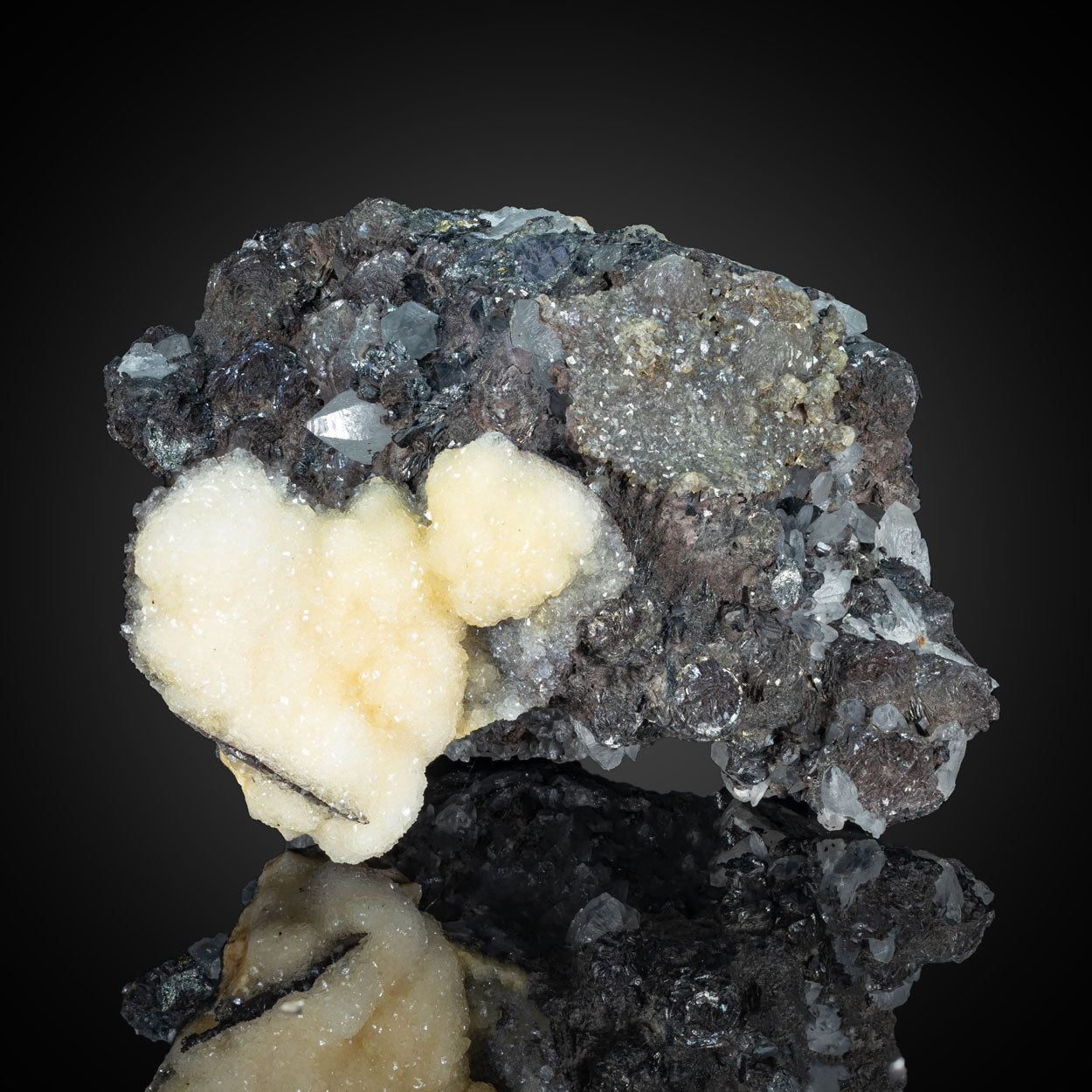 Semseyite Calcite & Siderite