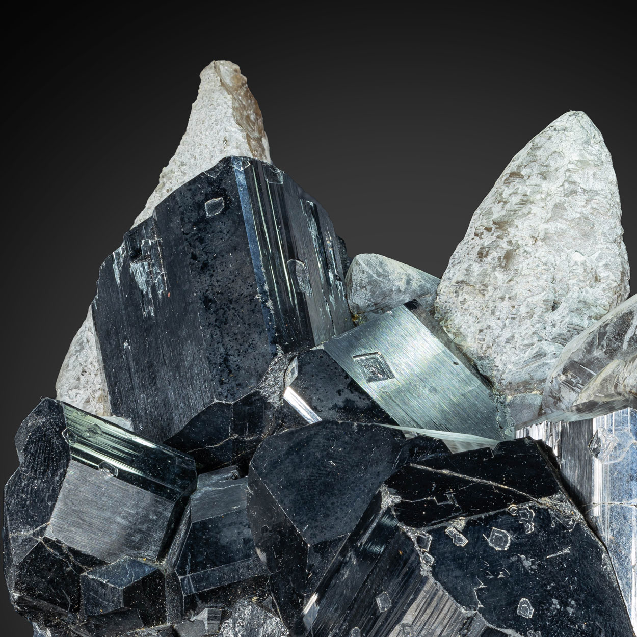 Tourmaline & Smoky Quartz