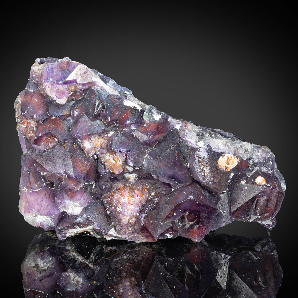 Amethyst With Hematite Inclusions