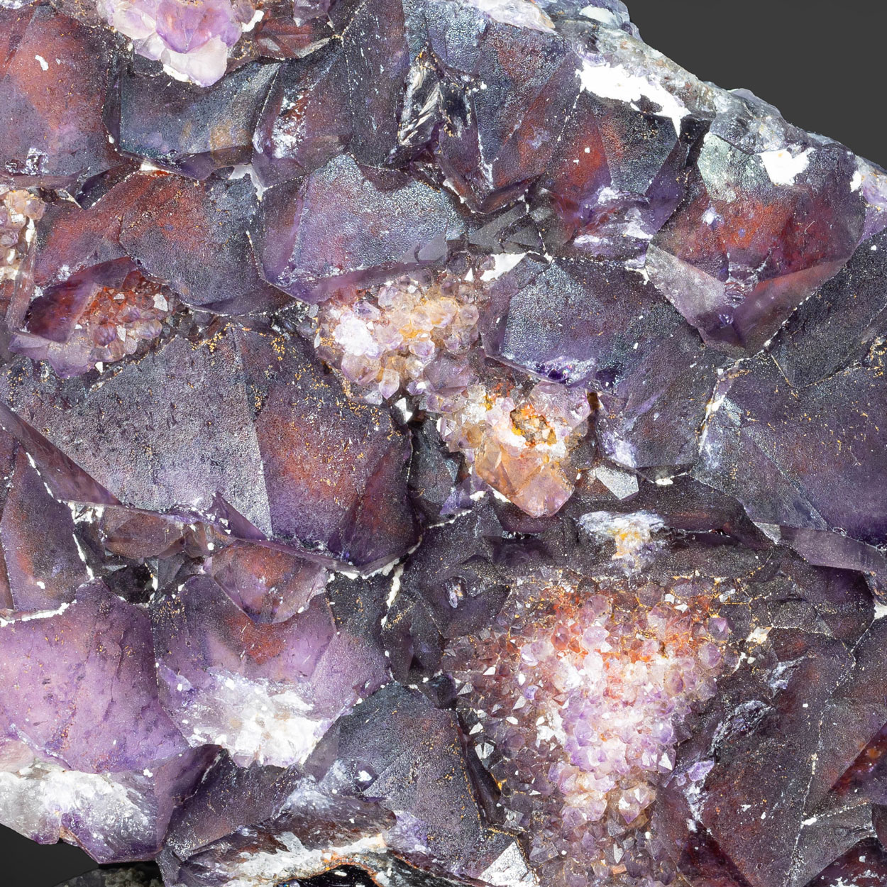 Amethyst With Hematite Inclusions