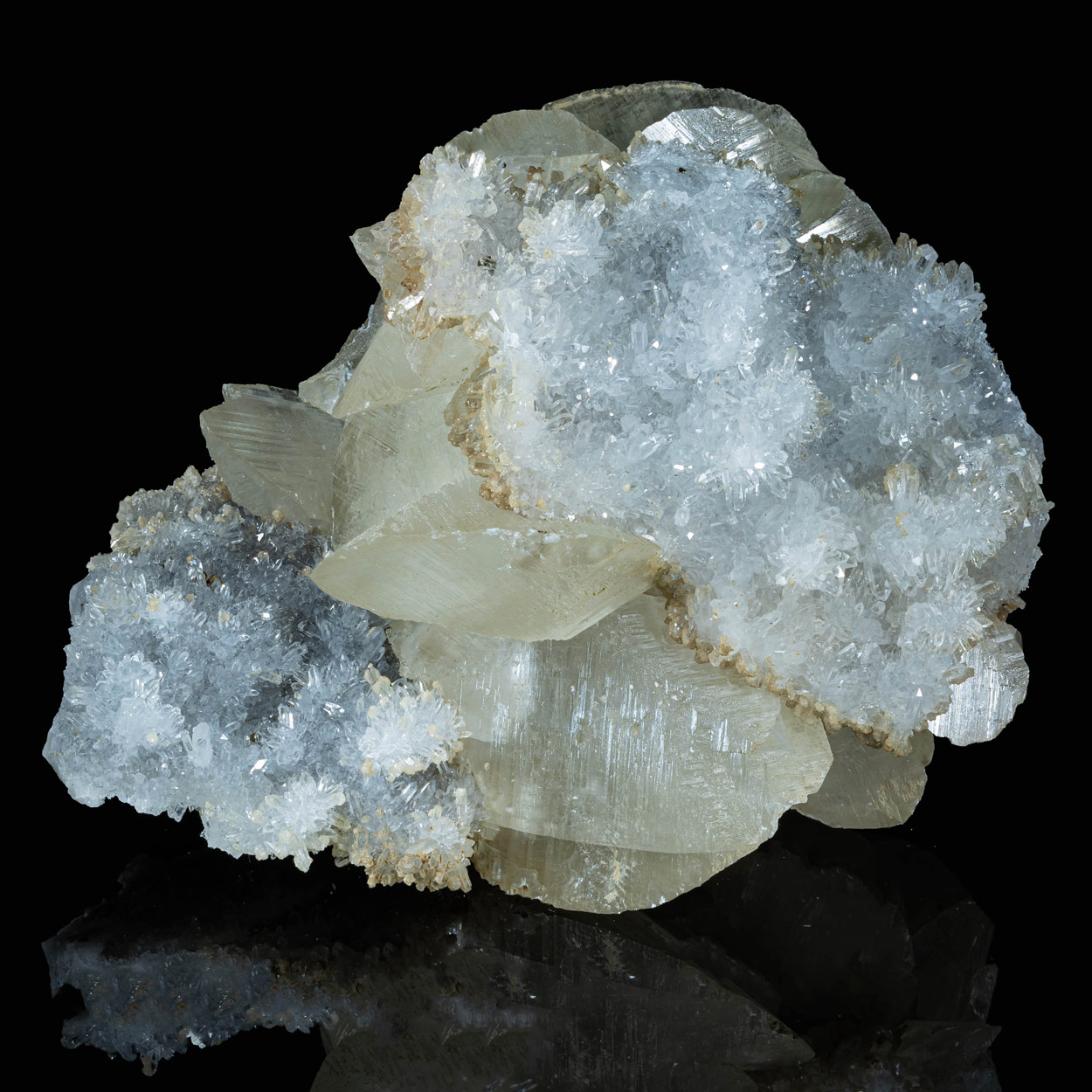 Calcite On Quartz