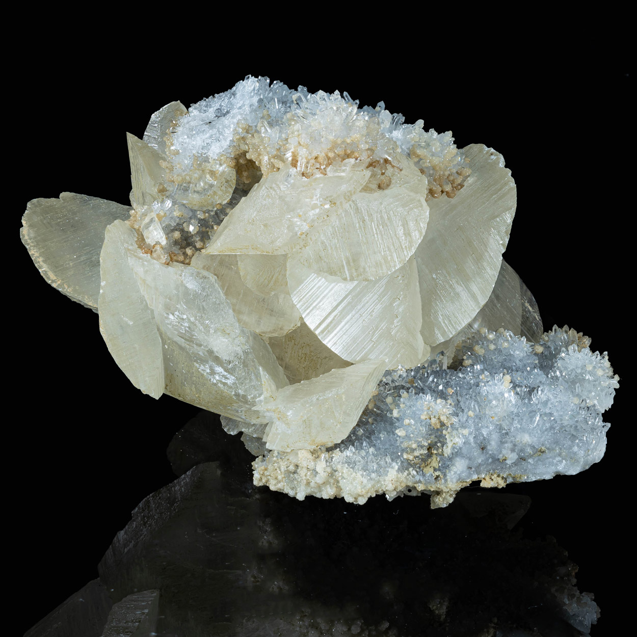 Calcite On Quartz