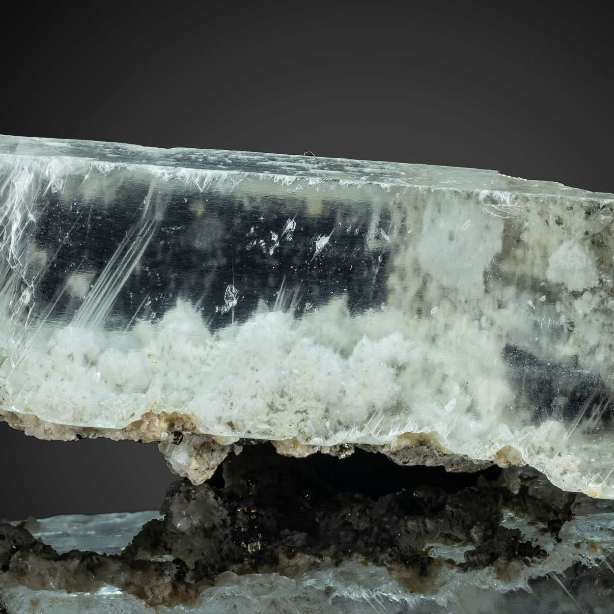 Gypsum With Calcite Inclusions