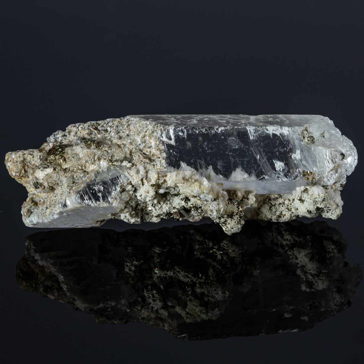 Gypsum With Calcite Inclusions