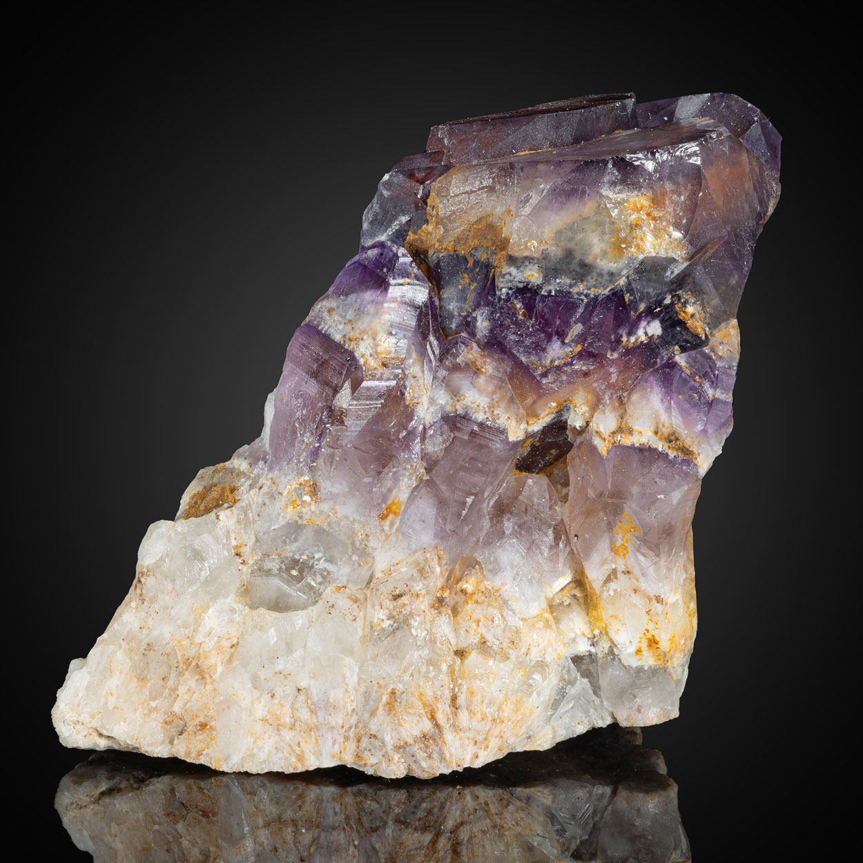 Amethyst With Hematite Inclusions