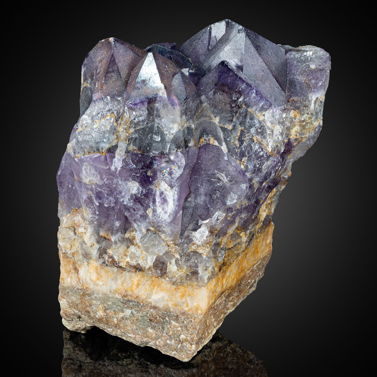 Amethyst With Hematite Inclusions