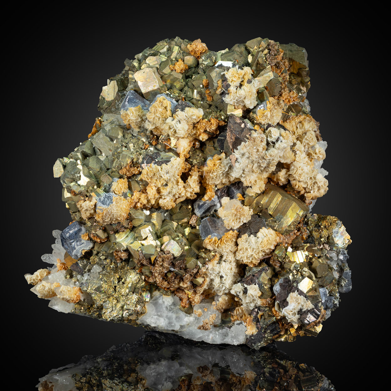 Sphalerite Quartz & Pyrite