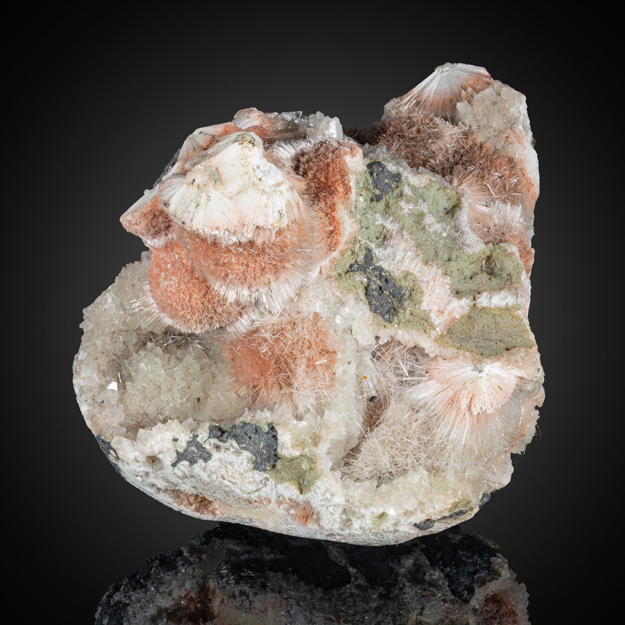 Mesolite & Calcite