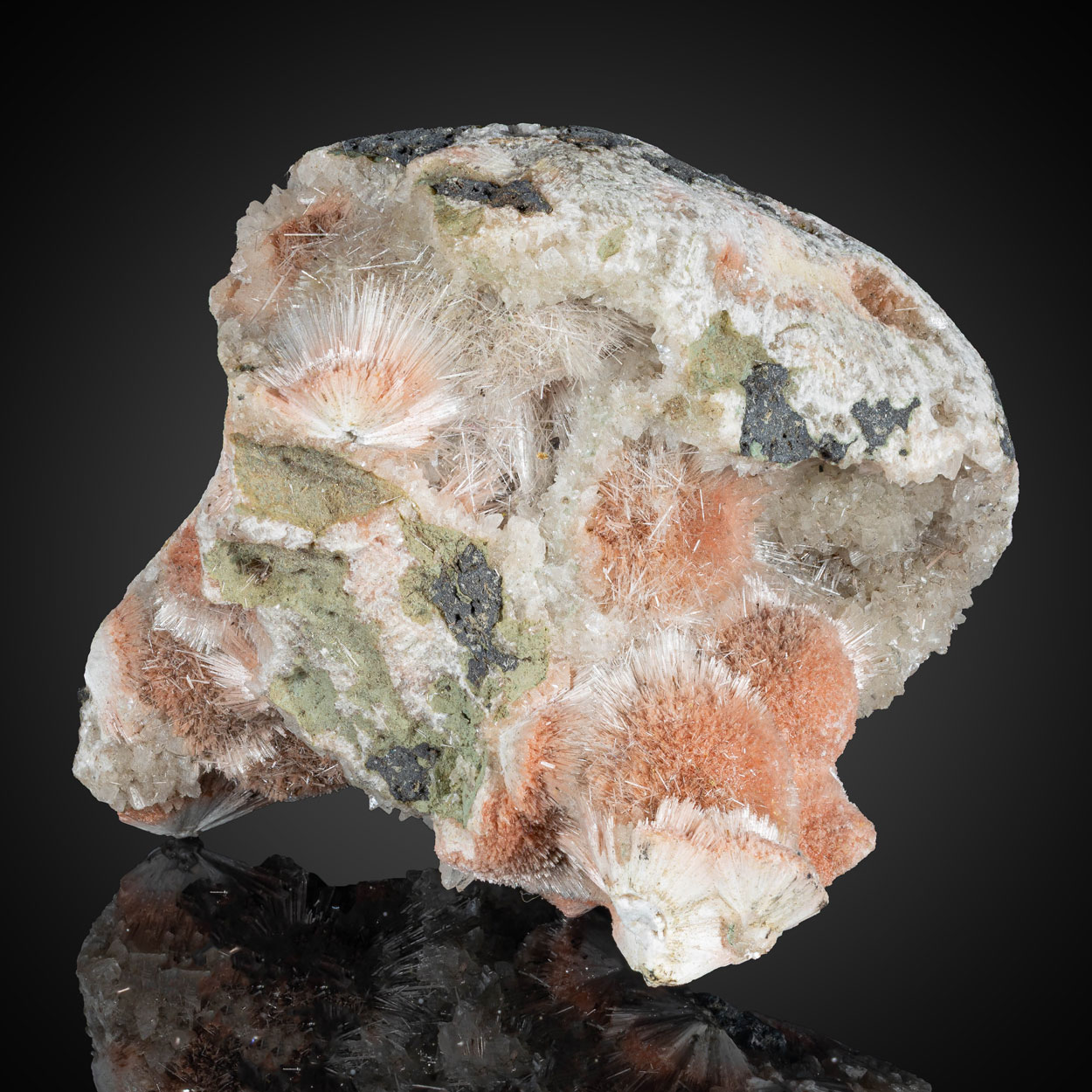 Mesolite & Calcite