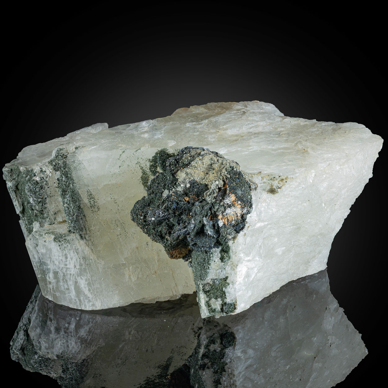 Hematite Rutile On Adularia