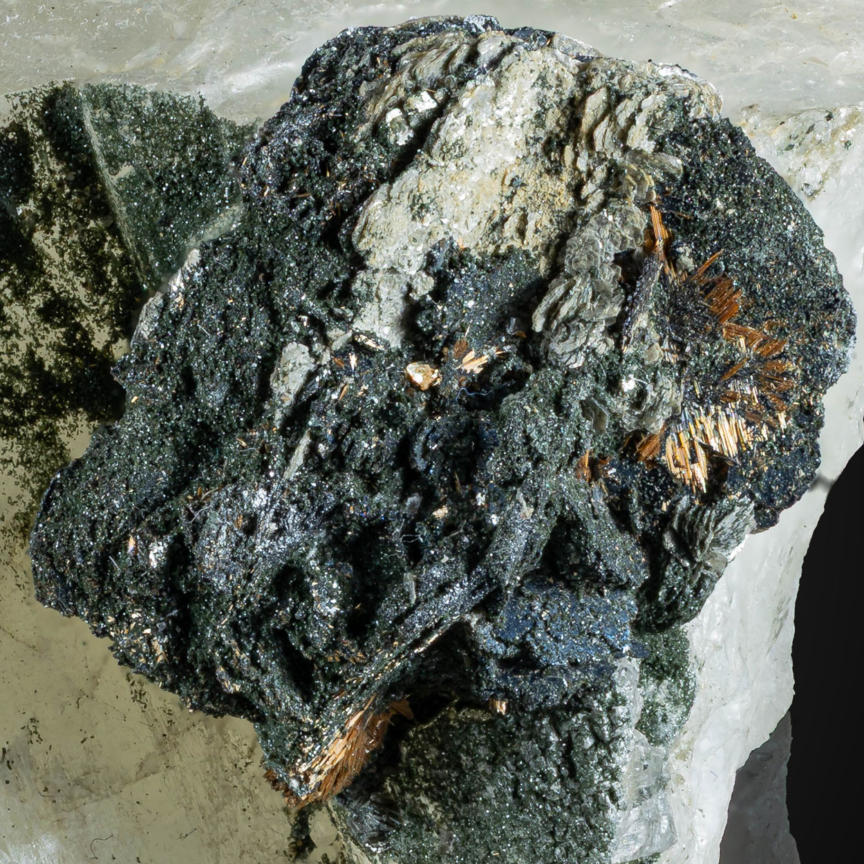 Hematite Rutile On Adularia