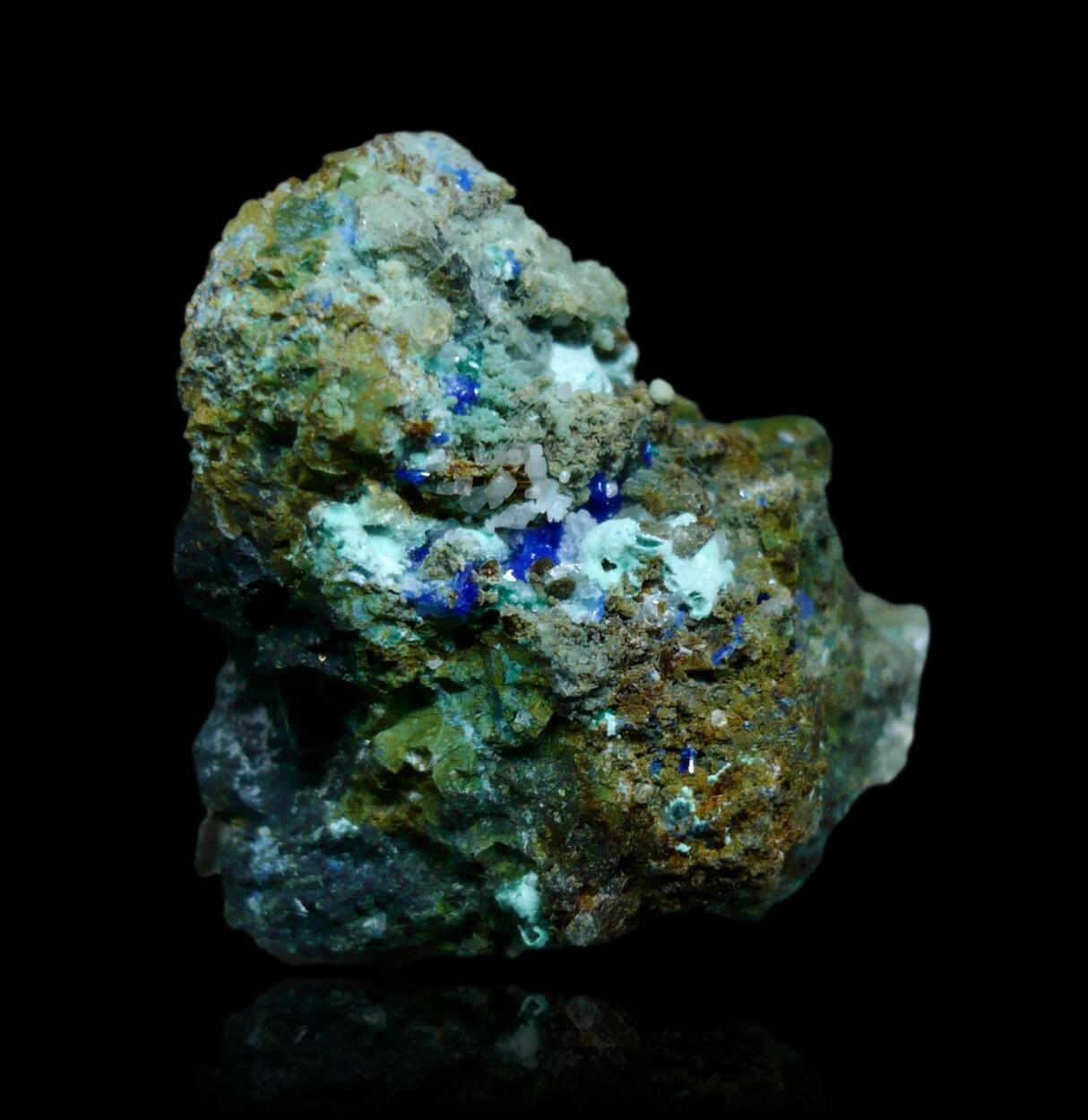 Linarite Cerussite & Brochantite