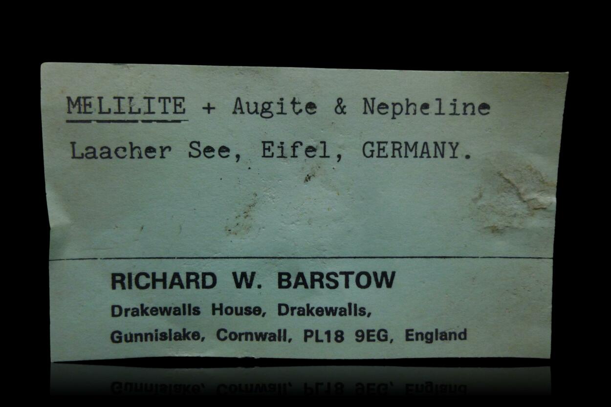 Melilite Fluorapatite Nepheline Magnetite & Augite