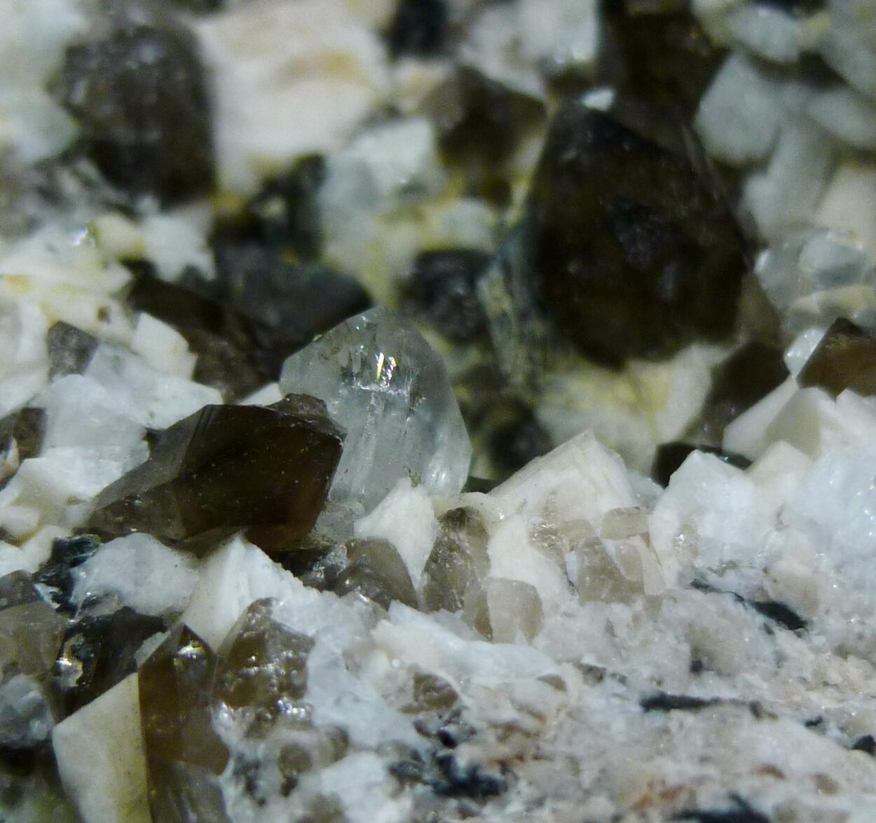 Topaz Orthoclase & Smoky Quartz