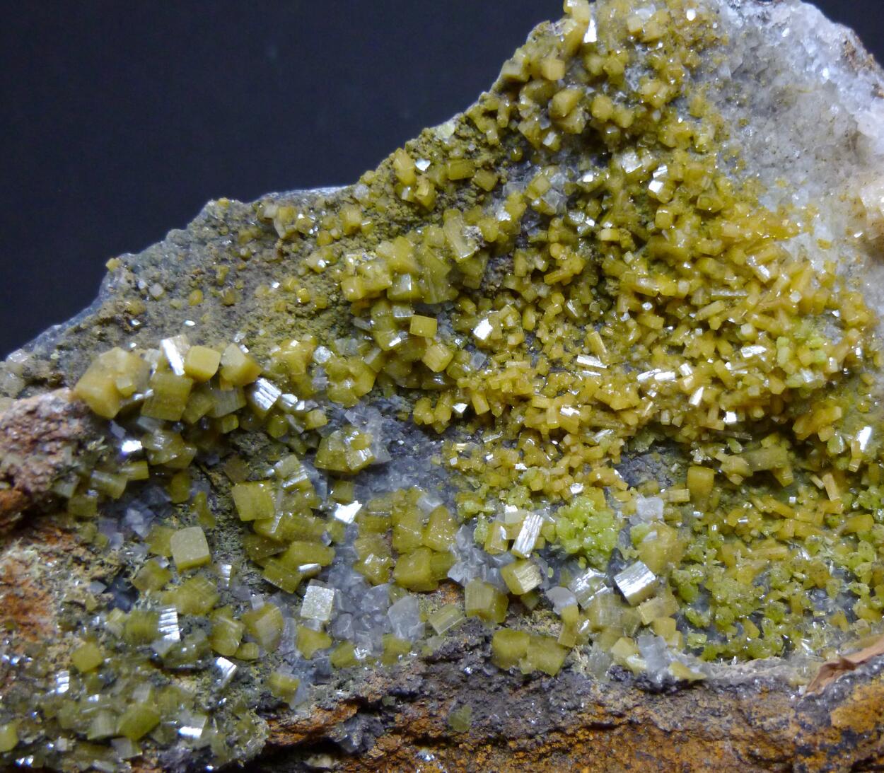 Wulfenite Calcite & Mimetite