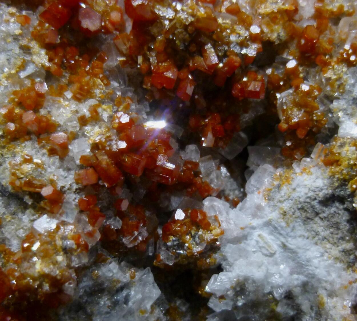 Vanadinite & Calcite