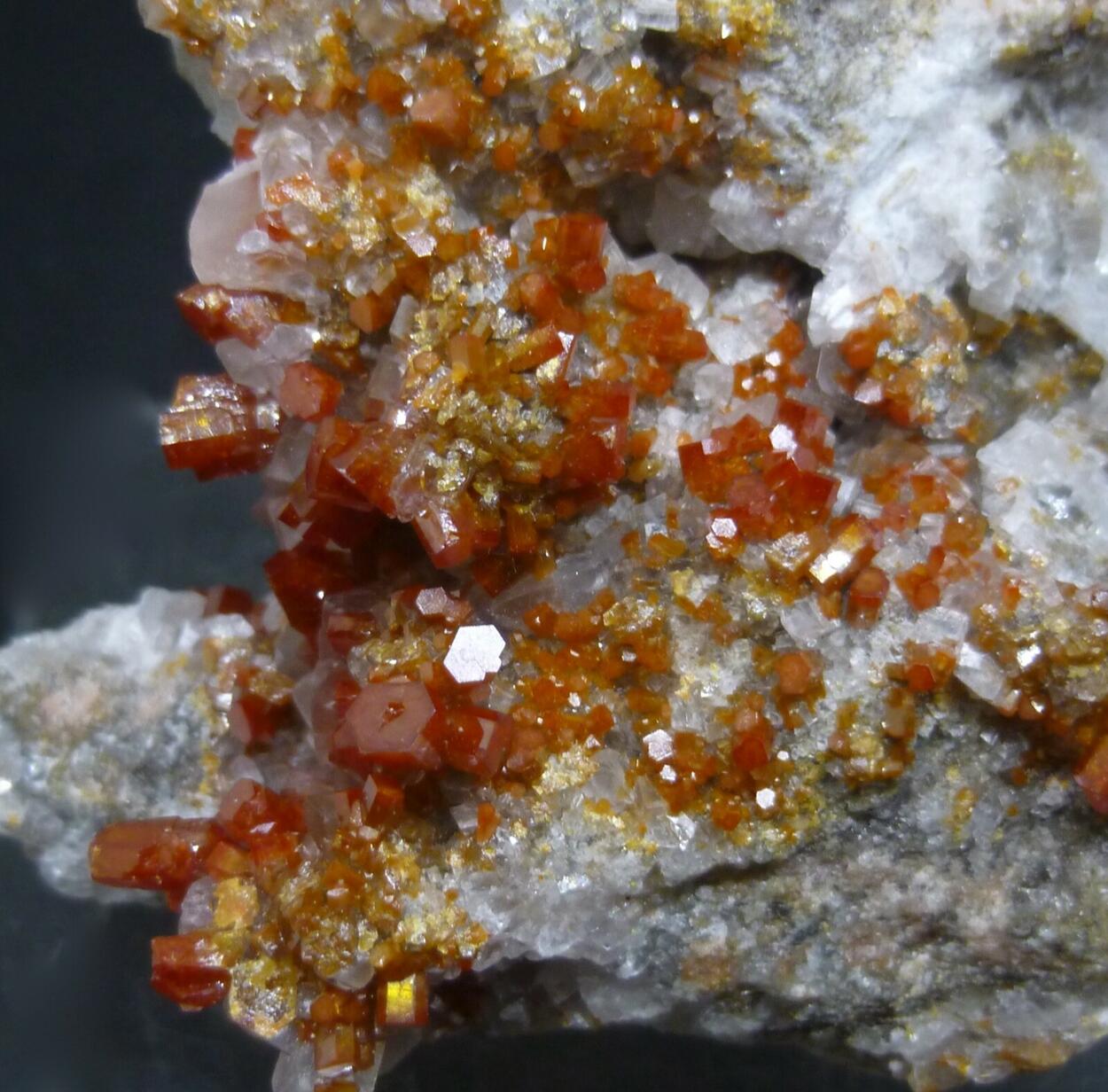 Vanadinite & Calcite