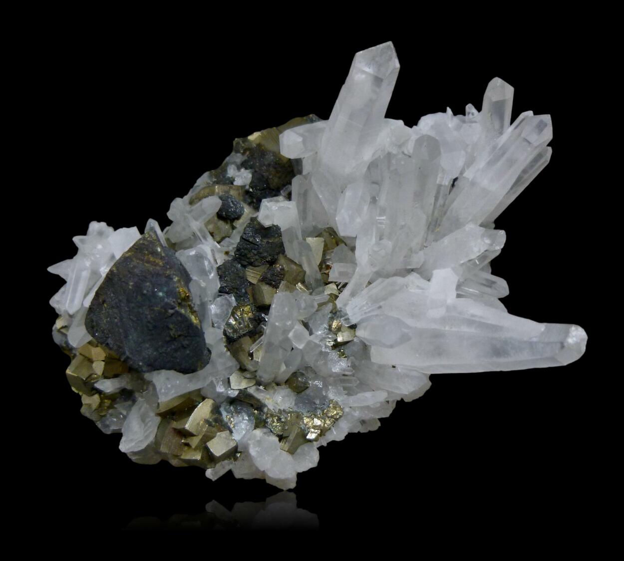 Chalcopyrite Pyrite & Quartz