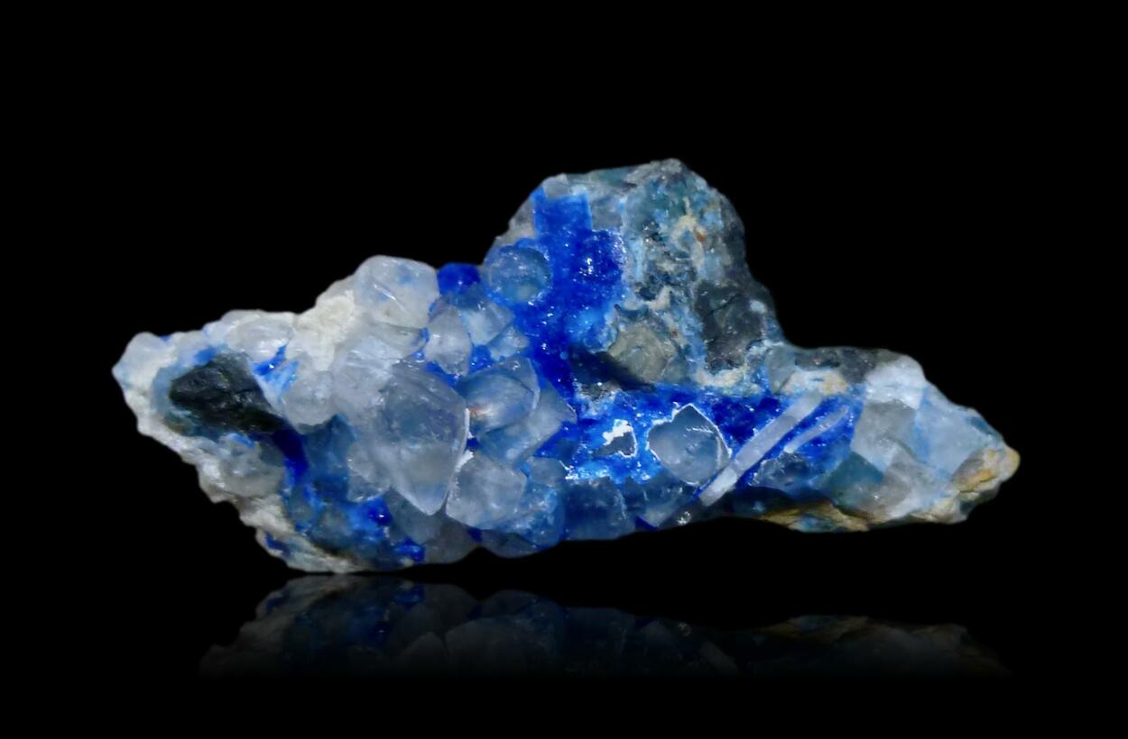 Linarite & Fluorite