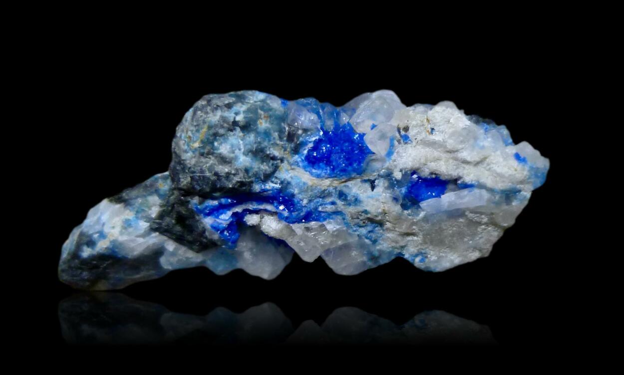 Linarite & Fluorite