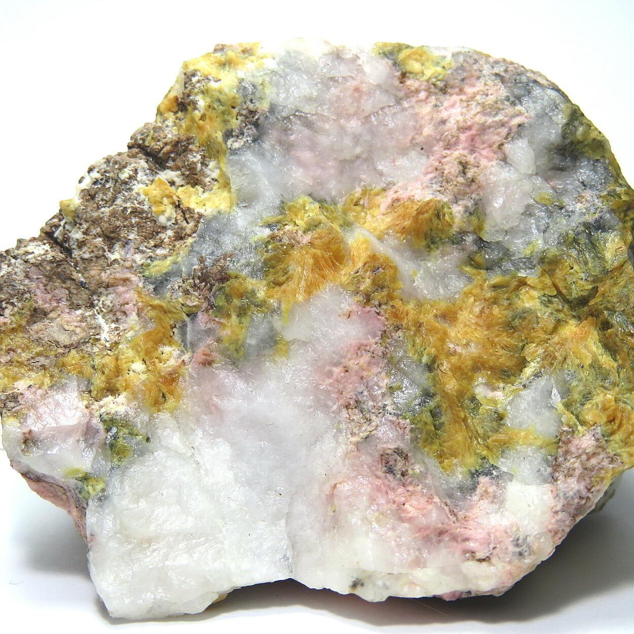 Tinzenite & Rhodonite & Parsettensite