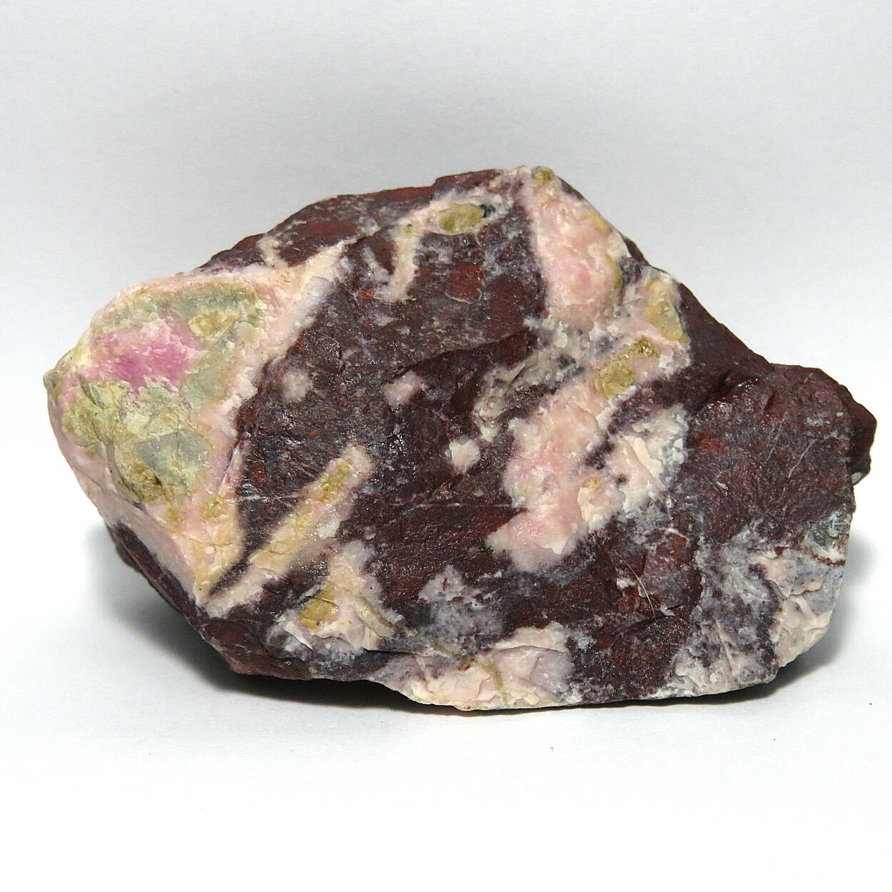 Tephroite Rhodonite Jasper & Manganoan Calcite