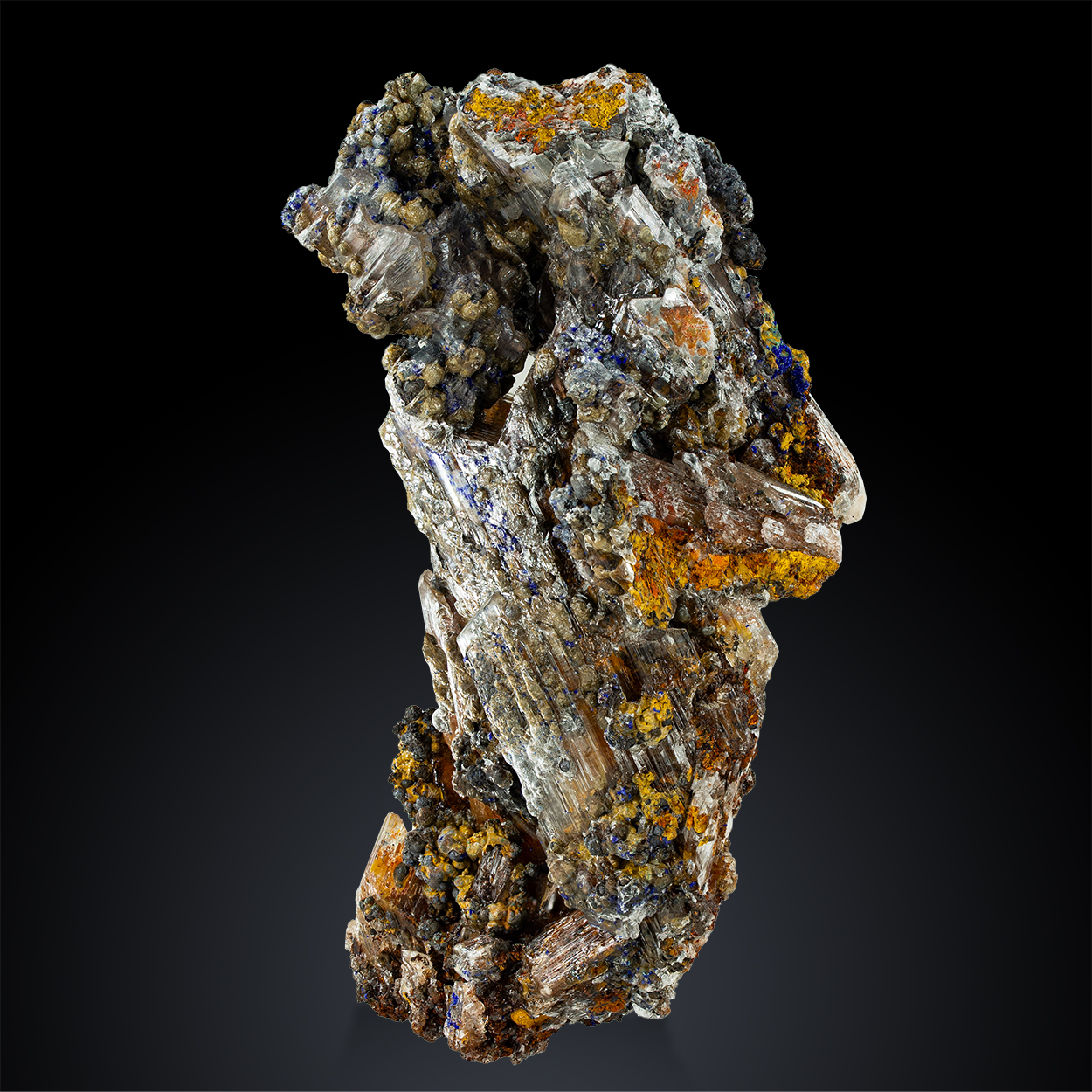 Gypsum Limonite & Azurite