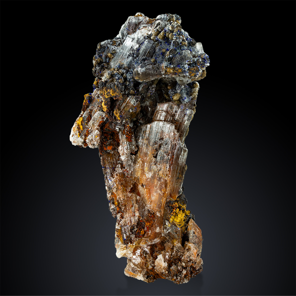 Gypsum Limonite & Azurite