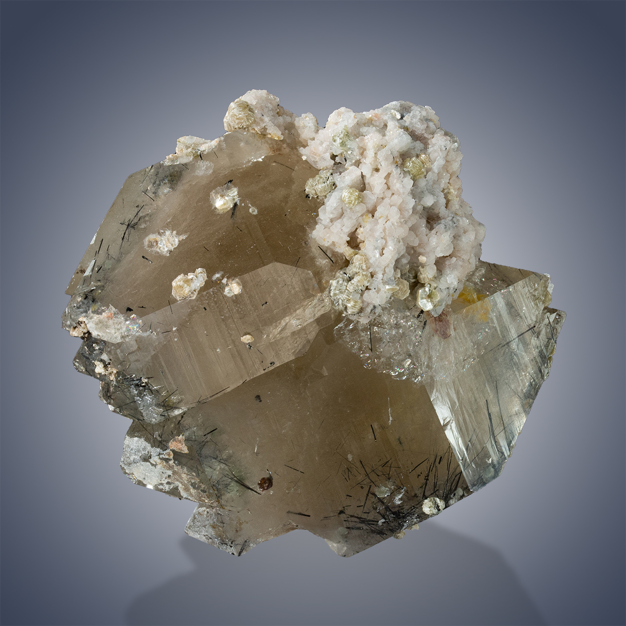 Quartz Schorl Albite & Muscovite