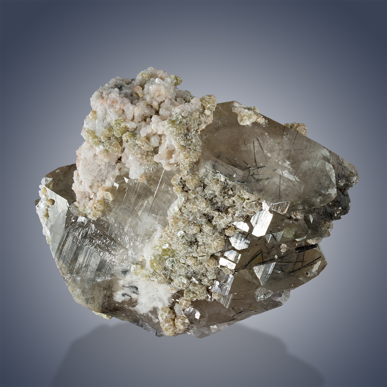 Quartz Schorl Albite & Muscovite