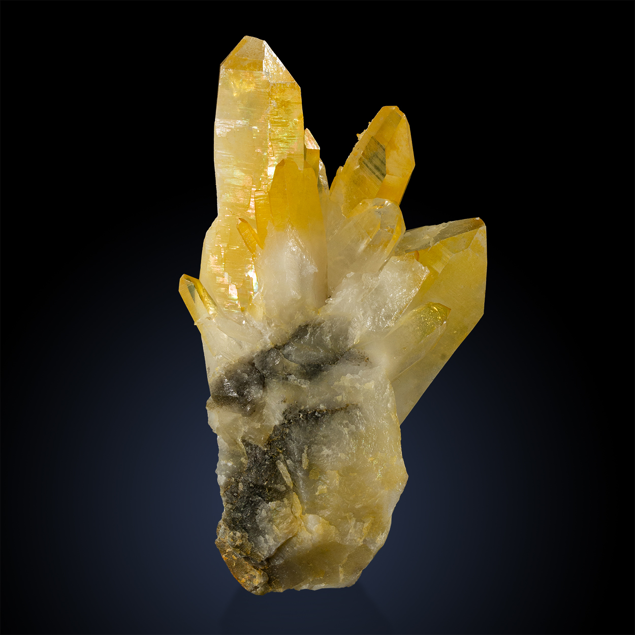 Rock Crystal With Limonite